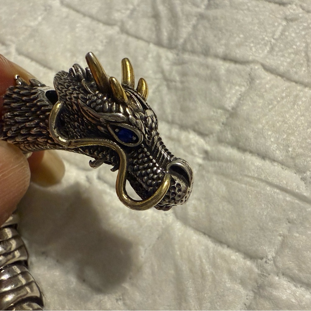 Dragon Bracelet in Antique Silver Tone - Picture 2 of 8
